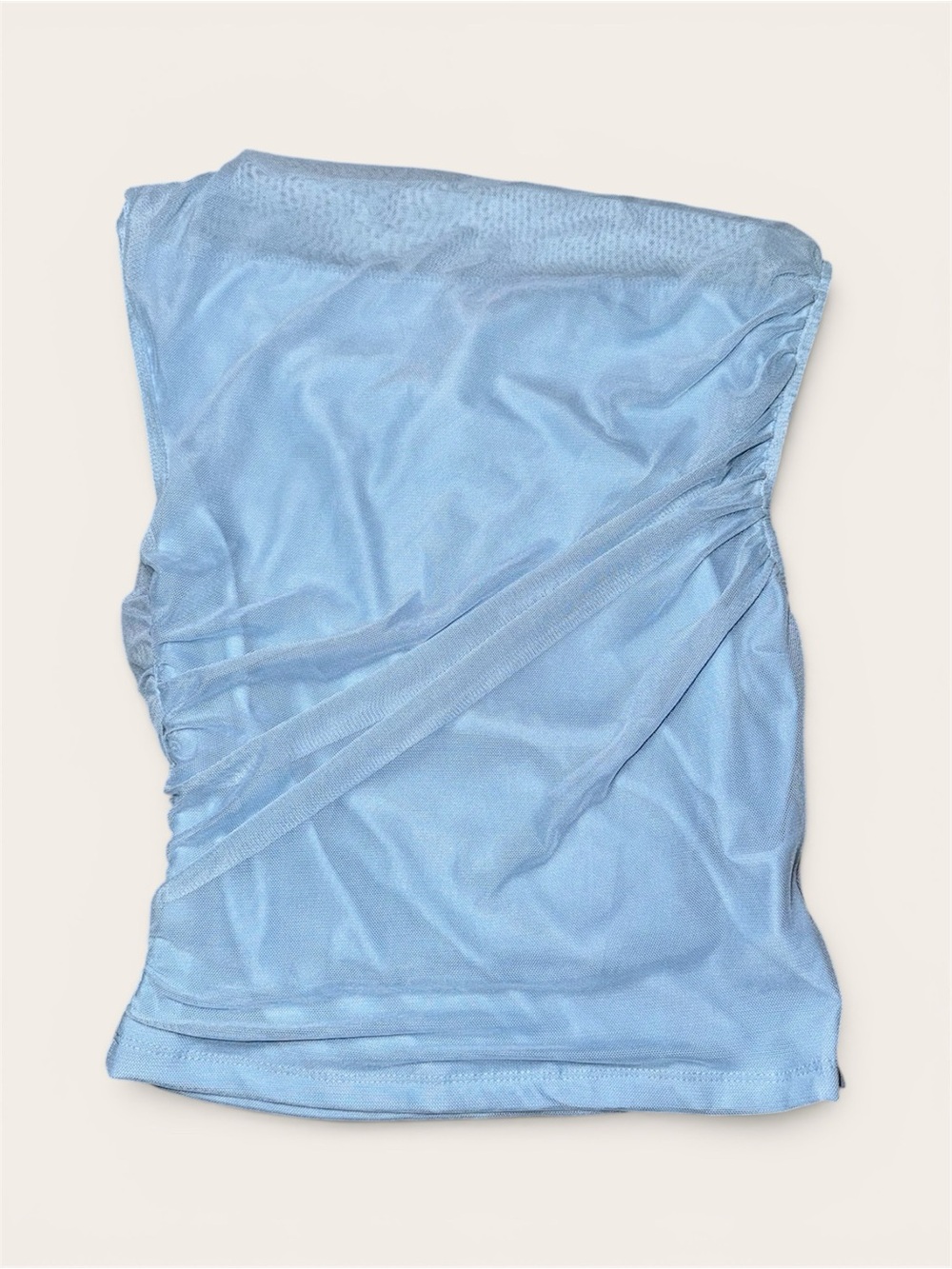 Princess Polly Light Blue Hasso Strapless Top Size 6 NWT